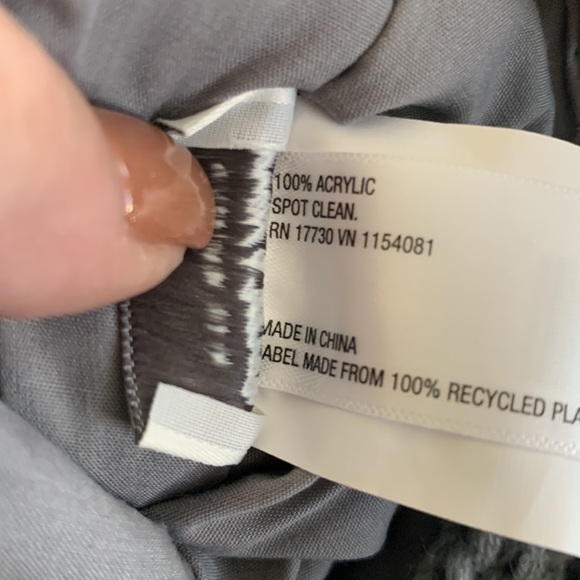 Hearth & Hand Gray Cable Knit Tassel Stocking - Picture 11 of 11